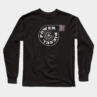 Diesel Power USA Flag Turbo Long Sleeve T-Shirt